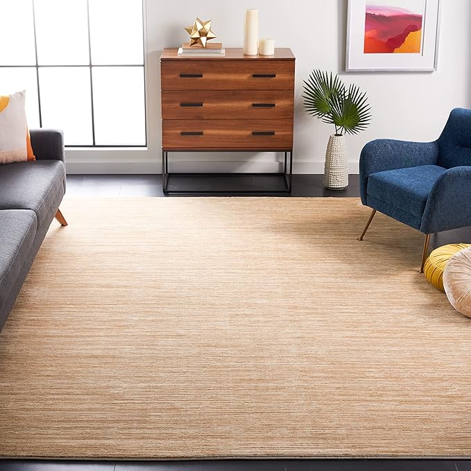 SAFAVIEH Area Rug 8x10 - Vision Collection - Large - Beige, Modern Ombre Design, Non-Shedding & Easy to Clean, Ideal for Living Room, Bedroom, Dining Space (VSN606H)
