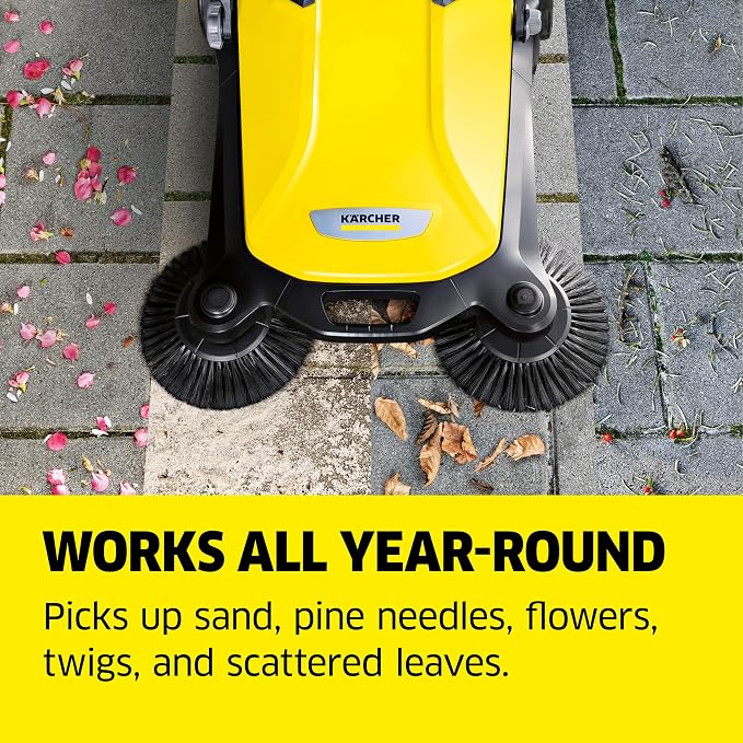 Kärcher Walk Behind Outdoor Push Sweeper S 4 Twin - Image 5