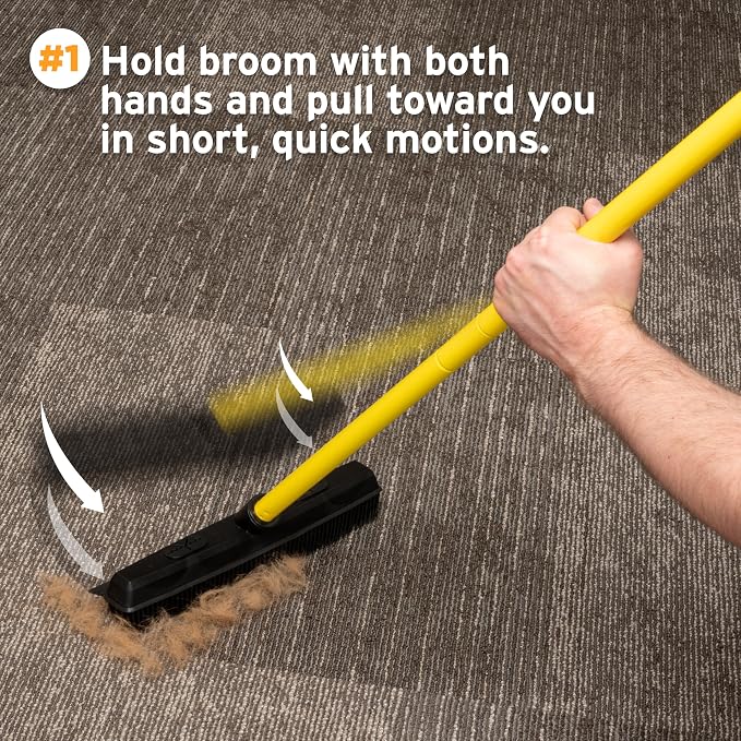 FURemover Sweep Pet Hair Rubber Broom - Image 3