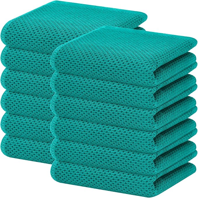 Homaxy 100% Cotton Waffle Weave Kitchen Dish Towels, Ultra Soft Absorbent Quick by Homaxy