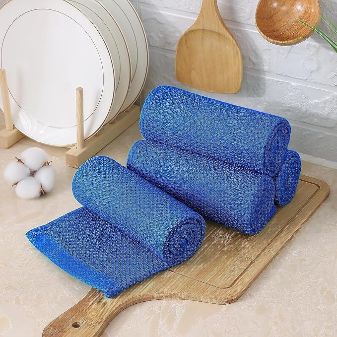 Kitinjoy 100% Cotton Waffle Weave Kitchen Hand Towels - Image 7