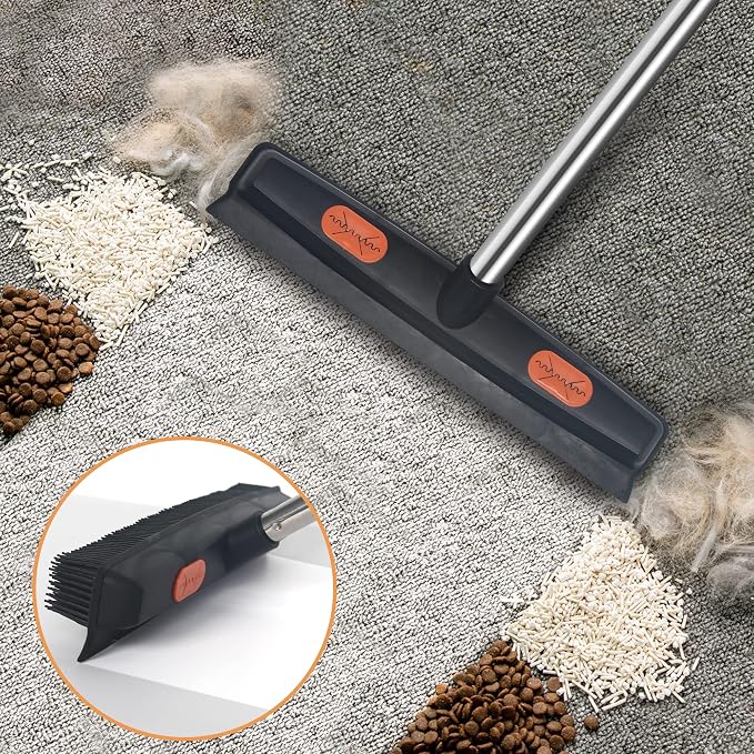 LandHope Carpet Rake for Pet Hair Remover Long Handle - Image 2