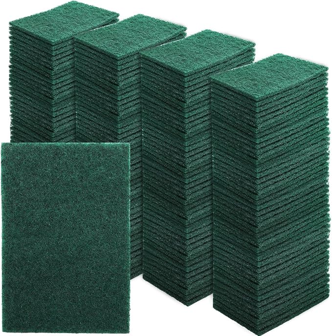 Jucoan 120 Pack Heavy Duty Scouring Pads, 4 x 6 Inch Non-Scratch Scrub Pads by Jucoan