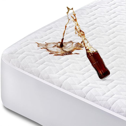 Hanherry 100% Waterproof Mattress Protector Full Size, Mattress Cover 3D Air by Hanherry
