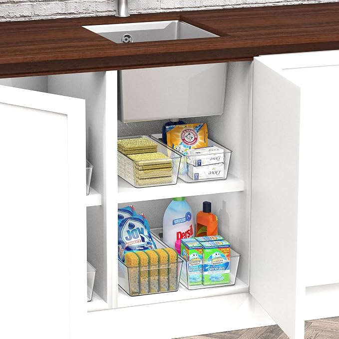 Simple Houseware Pantry Bins Storage Organizer, 8 Packs - Image 6