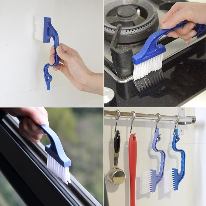 Slick- Window Track Cleaning Brush, 2 Pack, Built-in Scraper, Window Track - Image 8