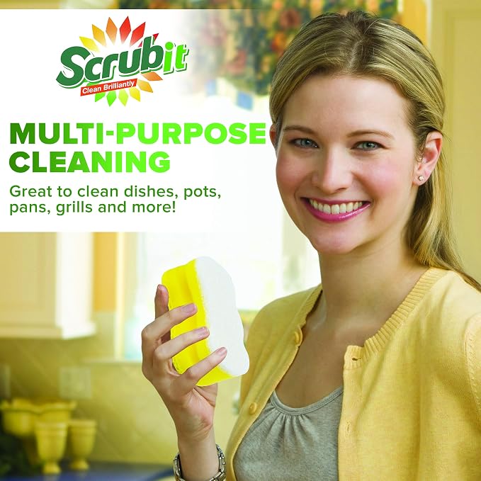 Scrub Sponge by Scrubit –Multipurpose Cellulose Cleaning Sponges - Image 3
