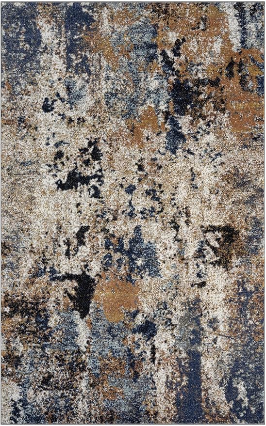 Keen Home Design Area Rugs - 6x9 Non-Shedding, Abstract Rugs for Kitchen, Living Room, Bedroom, Dining Room, Entryway - Size: 5'11" x 9'2", Multi