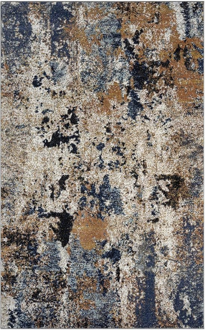 Keen Home Design Area Rugs - 6x9 Non-Shedding, Abstract Rugs for Kitchen, Living Room, Bedroom, Dining Room, Entryway - Size: 5'11" x 9'2", Multi
