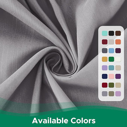 Biscaynebay Wrap Around Bed Skirts for Queen Beds 14" Drop, Silver Grey Adjustable Elastic Dust Ruffles Easy Fit Wrinkle Resistant Silky Luxurious Fabric Machine Washable