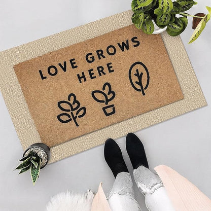 EARTHALL Washable Area Rug 2x3 Ft Non Slip Rugs for Entryway Braided Small Throw Rugs with Rubber Backing Door Mat Indoor Outdoor Entrance Rug for Kitchen Foyer Front Door, Golden Beige/White