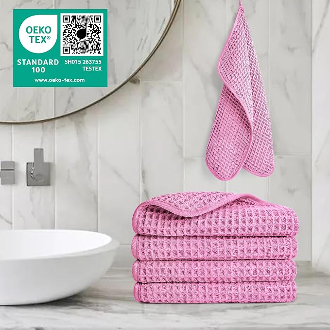 POLYTE 430 GSM Microfiber Lint Free Washcloth Face Towel, 13 x 13 in, 4 Pack - Image 5
