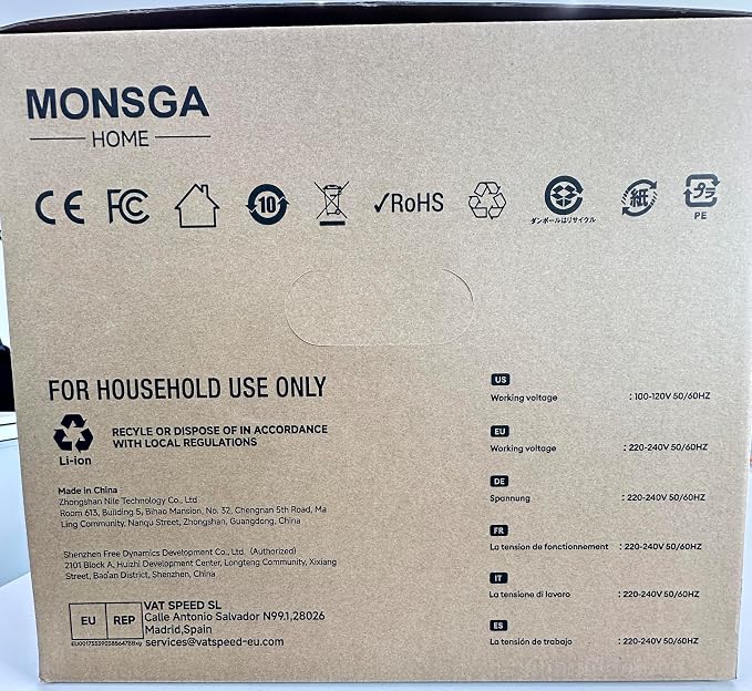 MONSGA Robot Vacuum and Mop Combo, 5000Pa Robotic Vacuum - Image 10