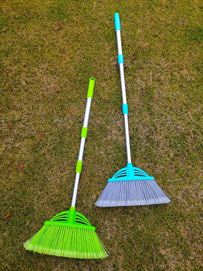Three-Section Telescopic Aluminum Alloy Rod Long-Handled Broom - Image 4