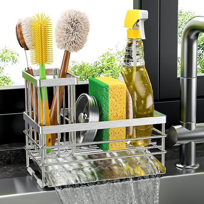 Cisily Sink Caddy Sponge Holder by CISILYHOMELIFE