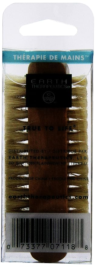 Earth Therapeutics Genuine Bristle Nail Brush - Image 3
