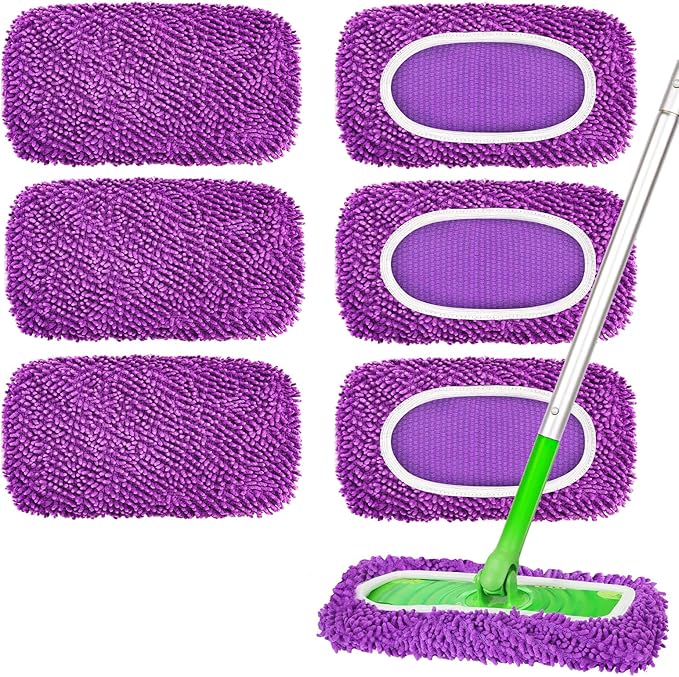 Reusable Microfiber Mop Pads by ZMZPA