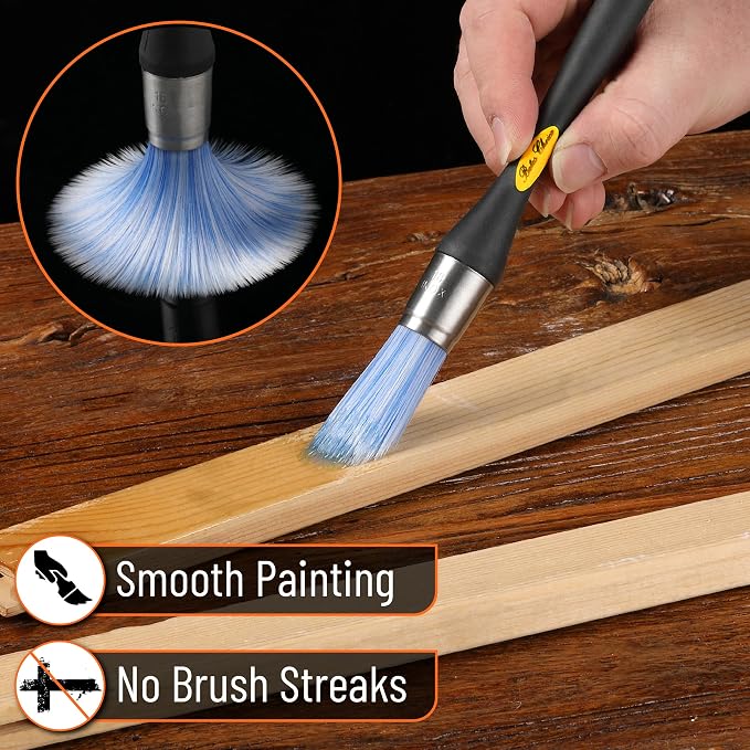 Bates- Trim Paint Brush, 0.75 Inch, Synthetic Bristles, Trim Brushes - Image 5