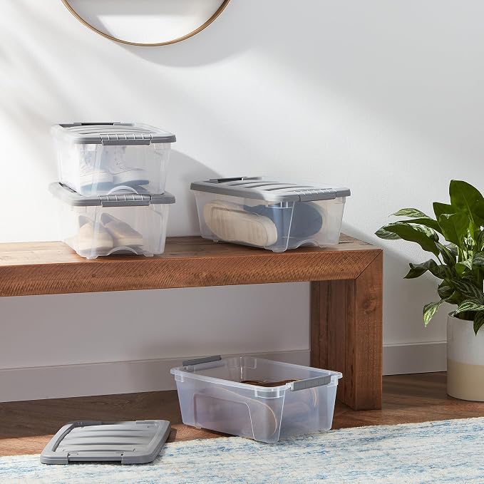 Amazon Basics Plastic Storage Containers - Image 2