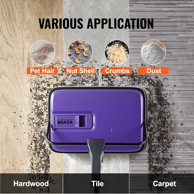 VEVOR Carpet Sweeper Manual, Floor Sweeper - Image 6