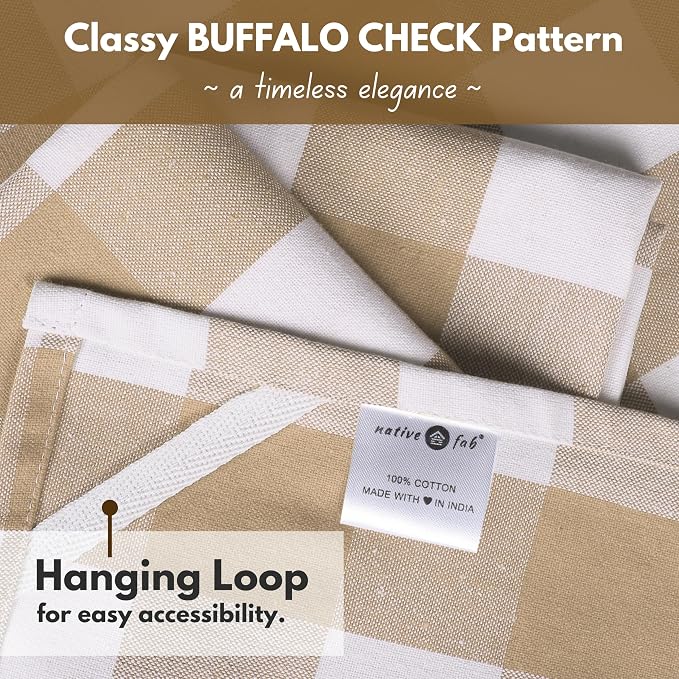 Native Fab 12 Pack Buffalo Check Kitchen Towel 16"x26" - Image 2