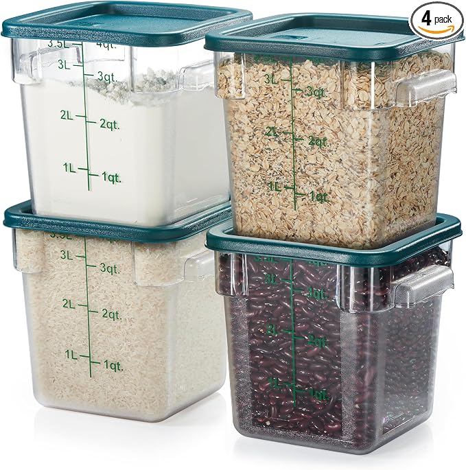 CURTA 4 Pack Food Storage Container by CURTA