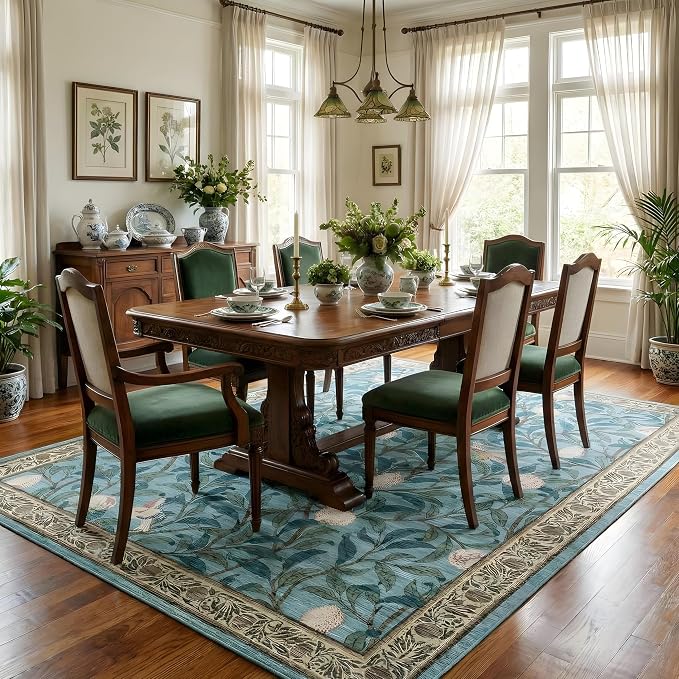 GarveeHome Boho Leaf Area Rugs 9x12 Living Room, Large Rugs - Image 2