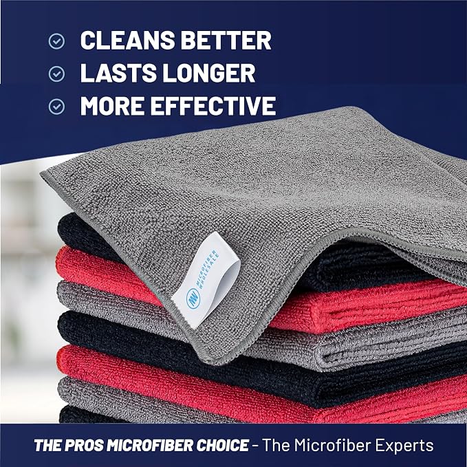 MW Pro Microfiber Cleaning Cloth | Black - Image 2