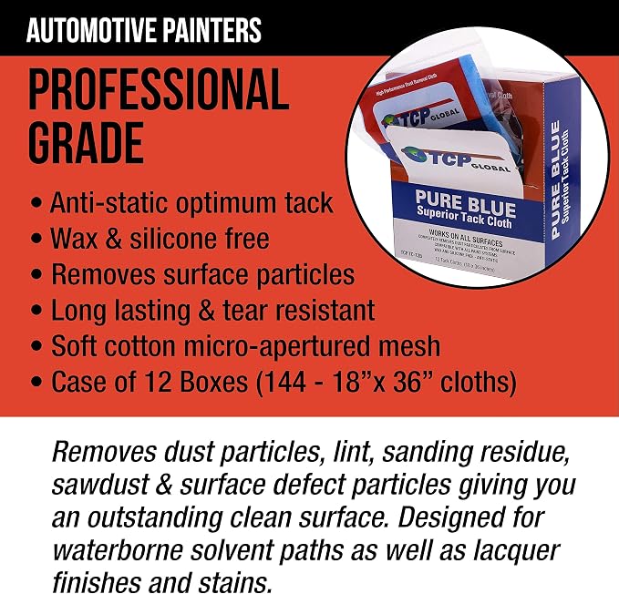 TCP Global Pure Blue Superior Tack Cloth, Automotive & Woodworking, - Image 6