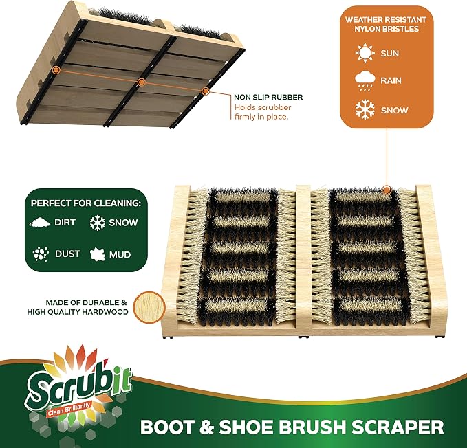 SCRUBIT Boot Scrubber Shoe Brush – Outdoor Boot Brush - Image 3