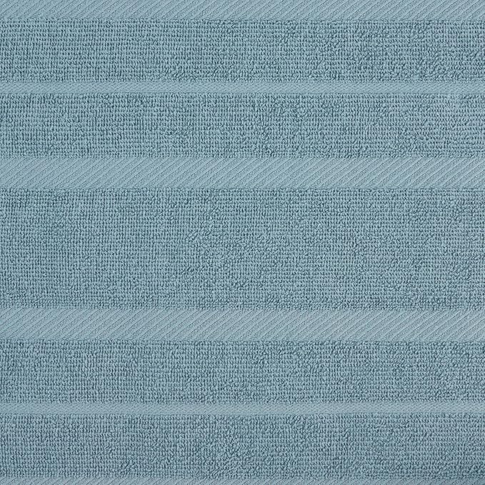 KitchenAid Albany Kitchen Towel 4-Pack Set, Fog Blue/White - Image 3