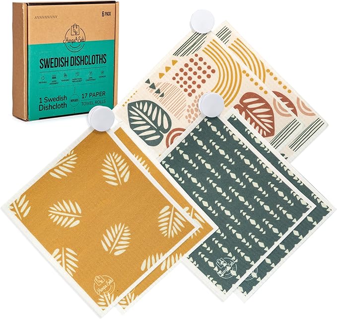Harps&Seb Swedish Dishcloths for Kitchen Dishcloths by HarpsSeb