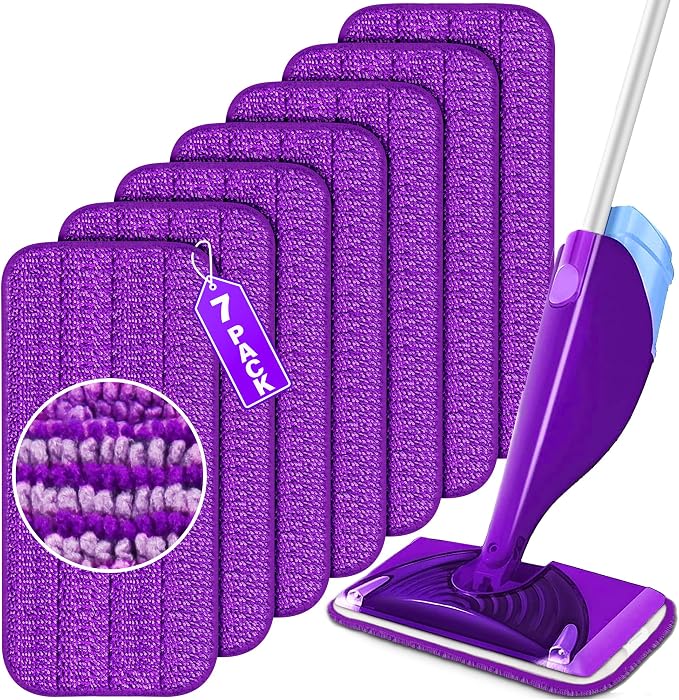 Reusable Mop Pads for Swiffer WetJet, Wet Pads Refills for 12'' Spray Mop by FORPEEDER