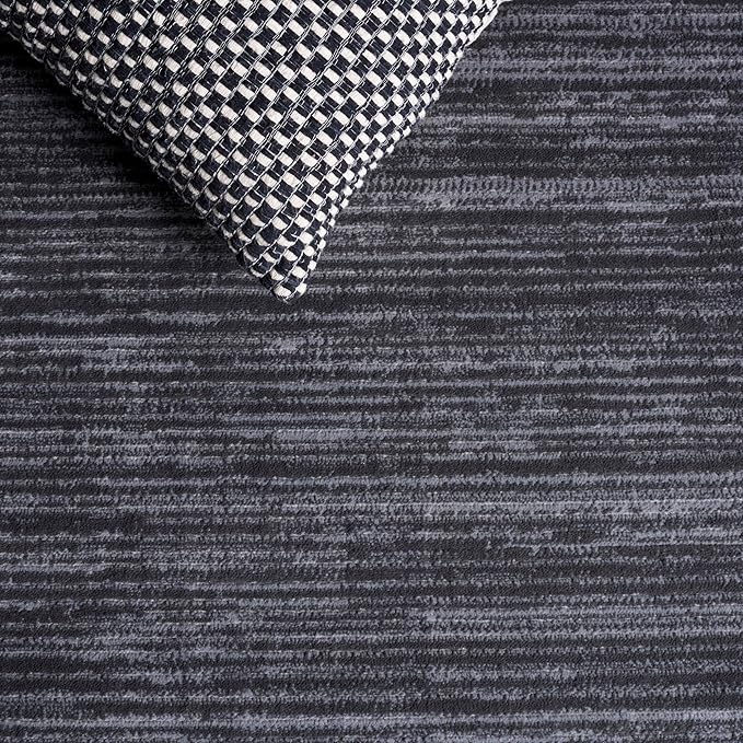 SAFAVIEH Vision Collection Area Rug - 3' Square, Grey, Modern Ombre Design, Non-Shedding & Easy to Clean, Ideal for Foyer, Entryway, Bedroom, Accent Space (VSN606D)