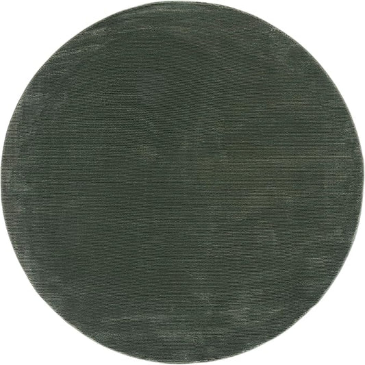 SAFAVIEH Revive Collection Area Rug - 8' Round, Green, Solid Design, Ideal for The Living Room, Bedroom, Dining Room (REV102Y-8R)