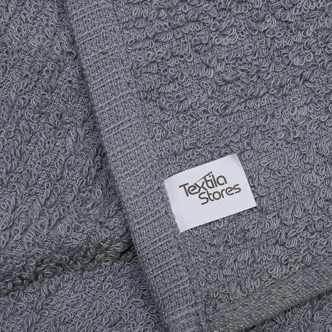 Textila Bar Mop Towels 12x12 Inch – Grey – Pack of 10 - Image 4