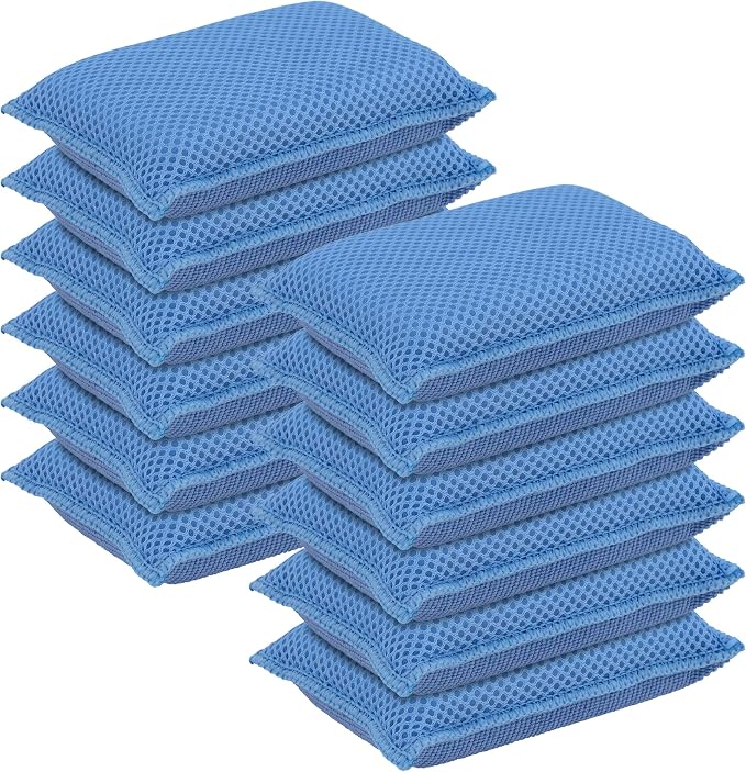 Microfiber Non-Scratch Dish & Kitchen Scrubber Heavy-Duty Household Cleaning by Superio