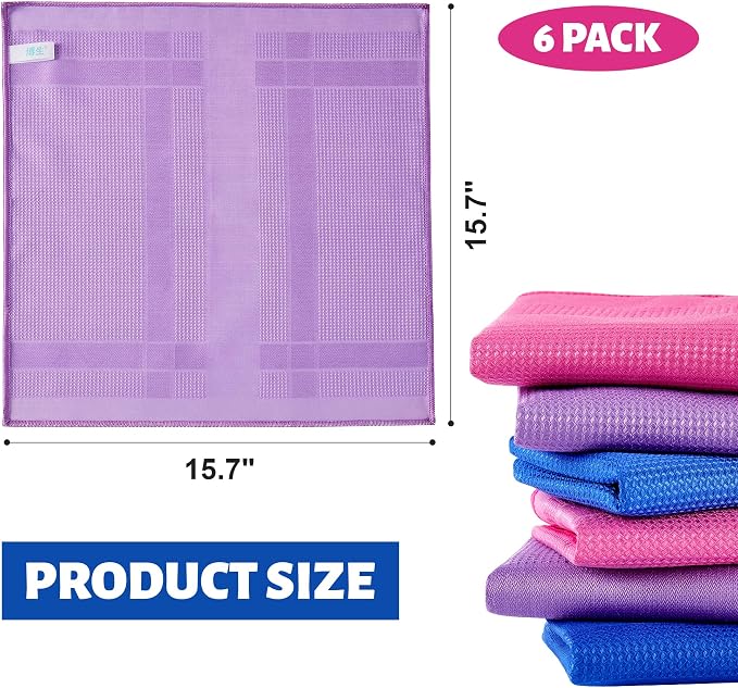 JOYMOOP Microfiber Waffle Weave Cleaning Cloth, Highly Absorbent Kitchen Towels - Image 3