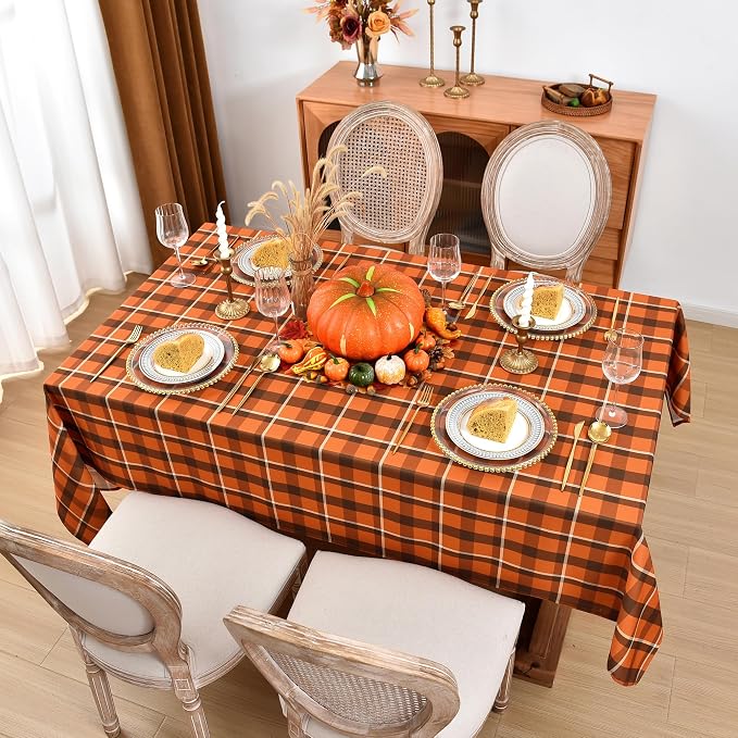 Gingham Plaid Tablecloth - Image 7