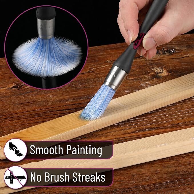 Bates- Trim Paint Brush, 0.75 Inch, Ergonomic Non-Slip Handle, Synthetic - Image 5