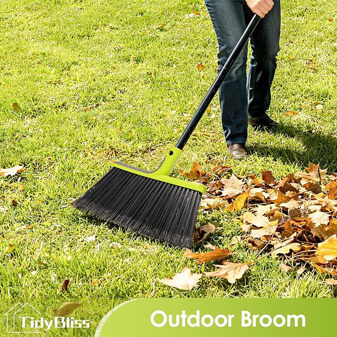 Outdoor Broom Heavy Duty, 56 inches Tall Commercial Soft Bristle Angle Brush - Image 8