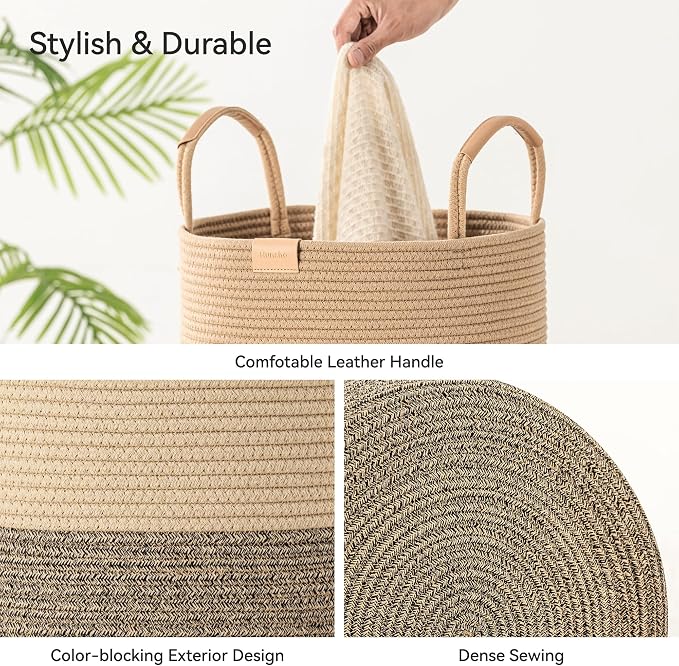62L Striped Laundry Hamper - Image 6