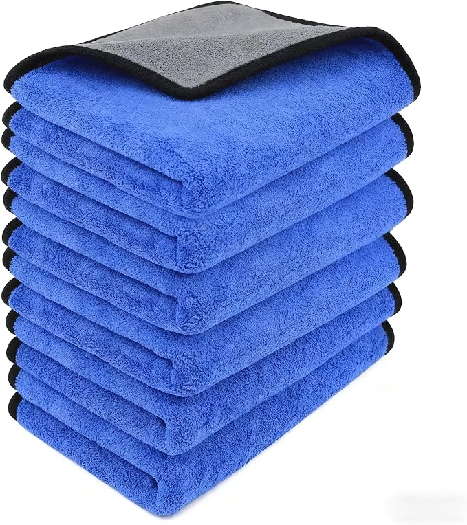 Ultrasoft, Thick and Quick Drying Car Microfiber Cleaning Towel 800GSM by Unknown