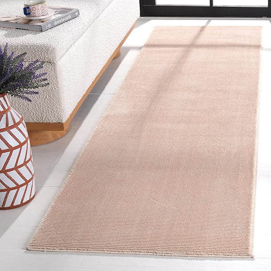 SAFAVIEH Revive Collection Runner Rug - 8', Pink, Non-Shedding & Easy Care, Ideal for High Traffic Areas in Living Room, Bedroom, Dining (REV102U-28)