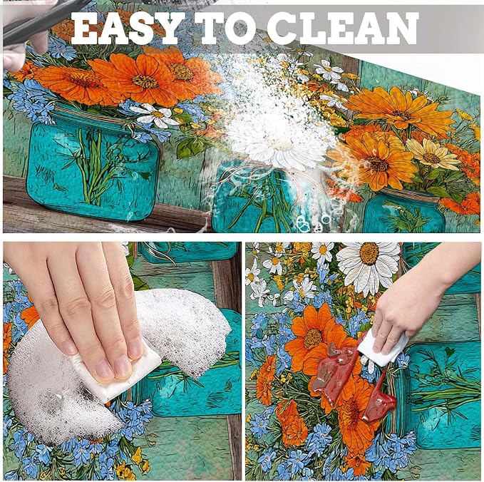 MCALK Floral Vases Dish Drying Mat - Image 4