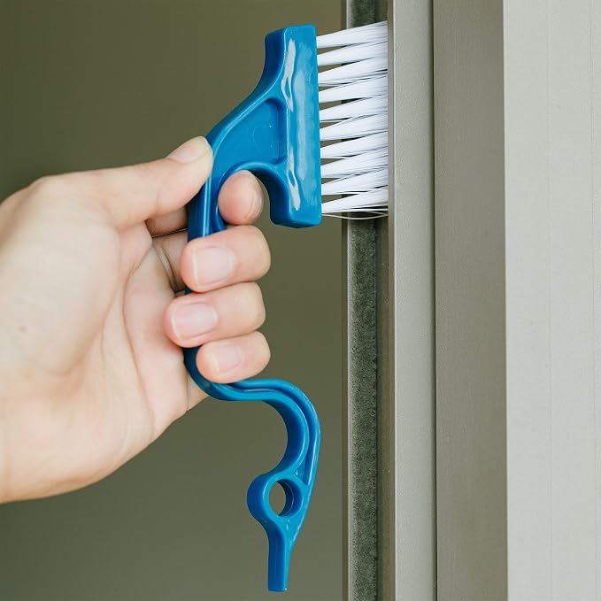 Slick- Window Track Cleaning Brush, 2 Pack, Built-in Scraper, Window Track - Image 7