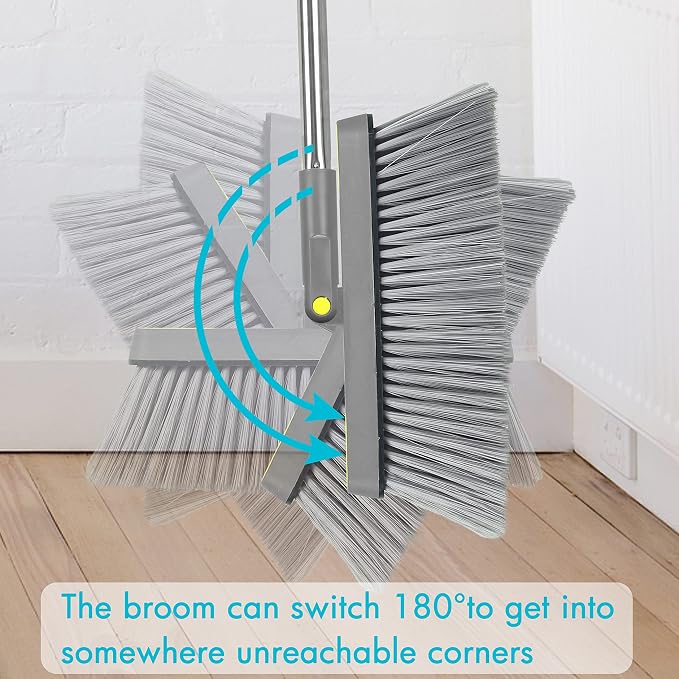 PHYEX 2-Pack Broom and Dustpan Combo Set, Indoor & Outdoor Use - Image 5
