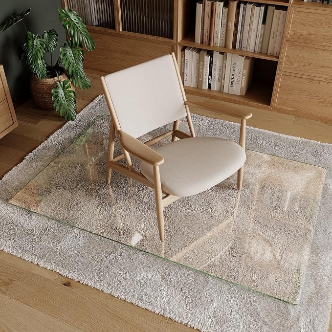 Koonmi Tempered Glass Chair Mat 36"x55" - Image 6