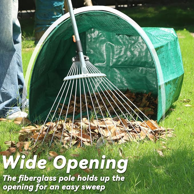 PHYEX 2 Pack 53-Gallon Reusable Leaf Bags - Image 3