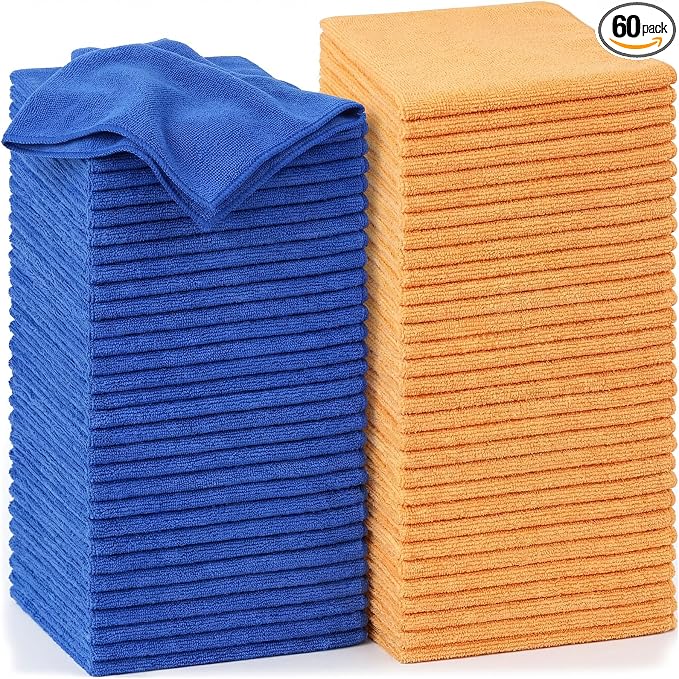 Nuenen 60 Pcs Microfiber Cleaning Cloths by Nuenen